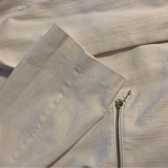 Lined white blazer with 3/4 sleeve - Picture 3 of 6